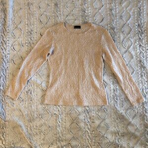 3/$25 Vintage 90s Cream lace long sleeve top, great for a night out